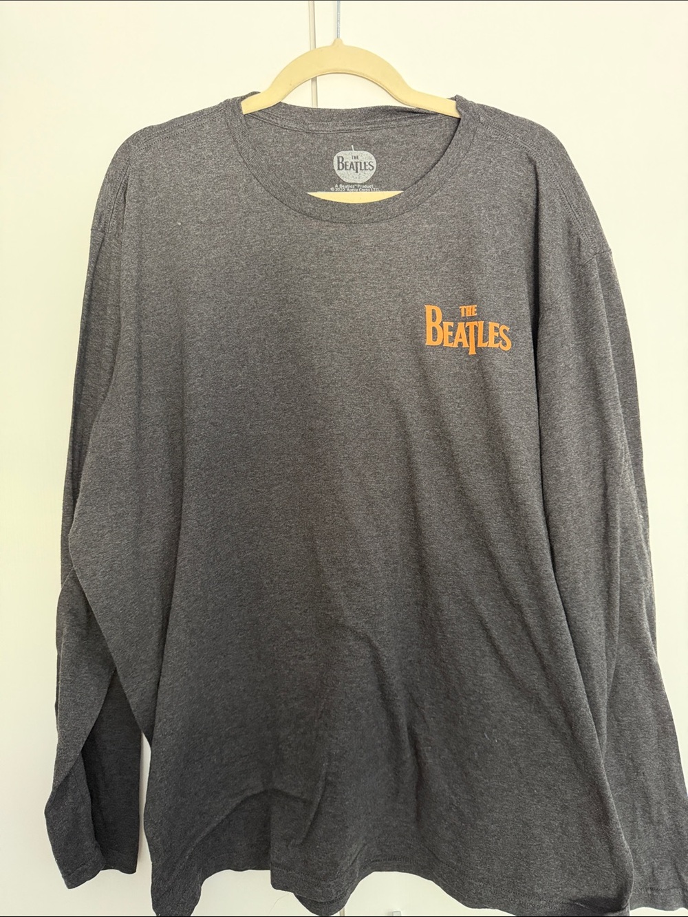 The Beatles Let It Be Long Sleeve Tee Charcoal 3X Band Graphic Shirt